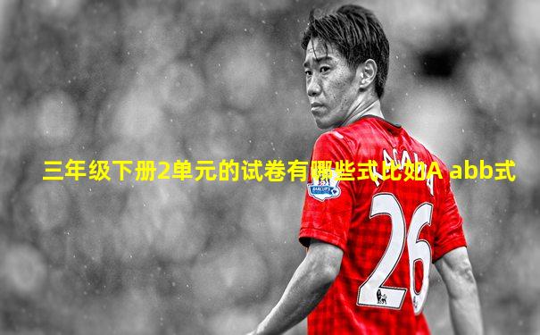 三年级下册2单元的试卷有哪些式比如A abb式